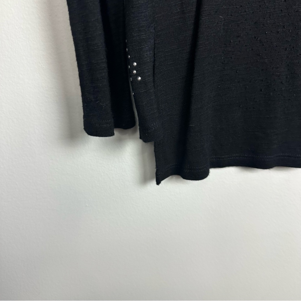 Apt. 9 Black Top with Silver Accents Size Small - Picture 5 of 7